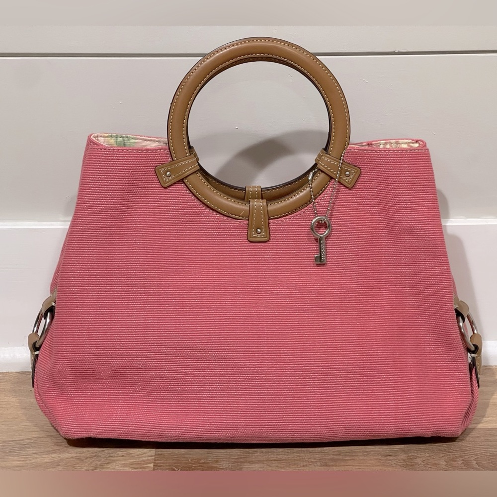 Women’s Round-Handle Pink Tote Bag